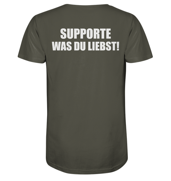 N.O.S.W. BLOCK Shirt "N.O.S.W. ICON / SUPPORTE WAS DU LIEBST!" Männer Organic T-Shirt khaki