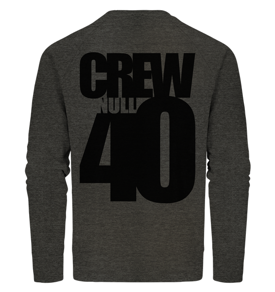 N.O.S.W. BLOCK Sweater "CREW NULL40" Männer Organic Sweatshirt dark heather grau