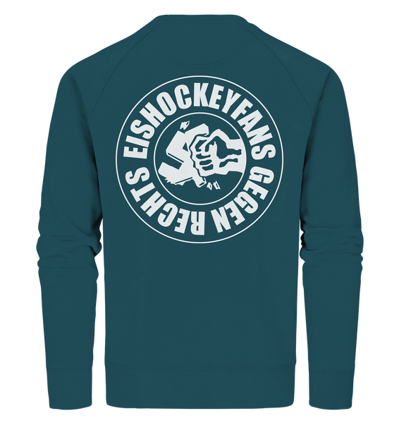 N.O.S.W. BLOCK Gegen Rechts Sweater "EISHOCKEYFANS GEGEN RECHTS" beidseitig bedrucktes Männer Organic Sweatshirt stargazer
