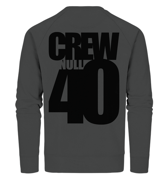 N.O.S.W. BLOCK Sweater "CREW NULL40" Männer Organic Sweatshirt anthrazit