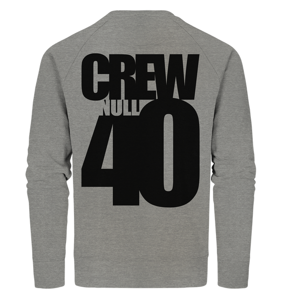 N.O.S.W. BLOCK Sweater "CREW NULL40" Männer Organic Sweatshirt mid heather grau