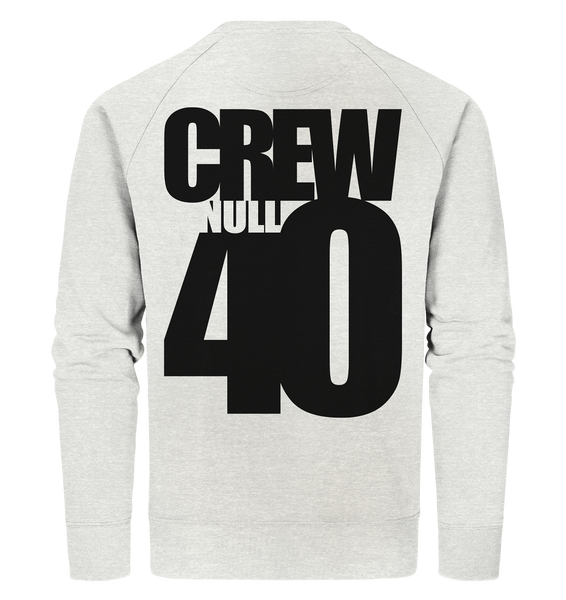 N.O.S.W. BLOCK Sweater "CREW NULL40" Männer Organic Sweatshirt creme heather grau