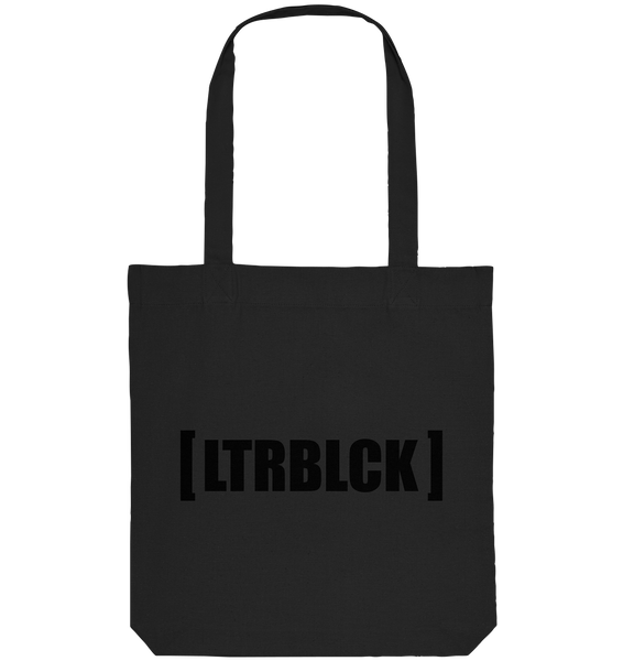 N.O.S.W. BLOCK Ultras Tote-Bag "[ LTRBLCK ]" beidseitig bedruckte Organic Baumwolltasche schwarz