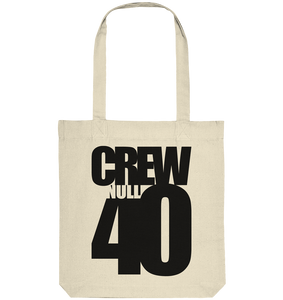 N.O.S.W. BLOCK Tote-Bag "CREW NULL04" beidseitig bedruckte Organic Baumwolltasche natural