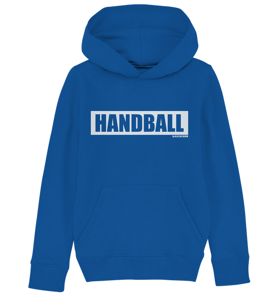 N.O.S.W. BLOCK Teamsport Hoodie "HANDBALL" Kids Organic Kapuzenpullover royal blue