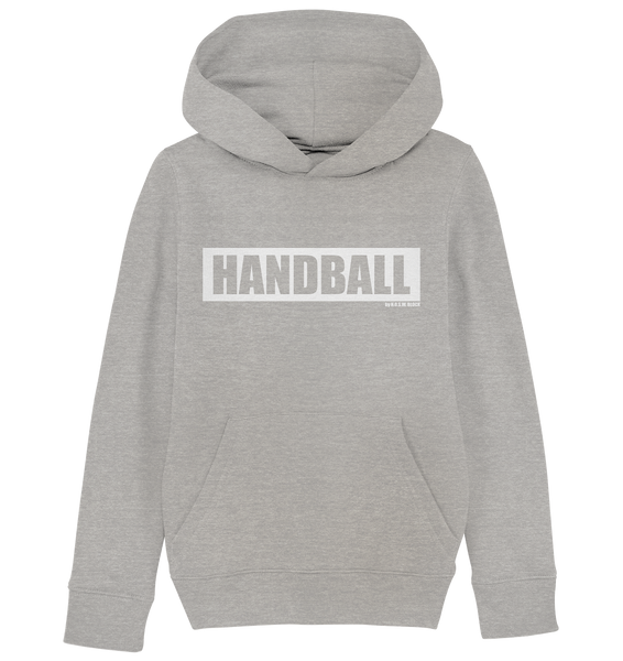 N.O.S.W. BLOCK Teamsport Hoodie "HANDBALL" Kids Organic Kapuzenpullover heather grey