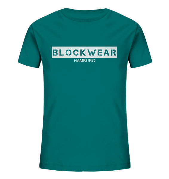 N.O.S.W. BLOCK Shirt "BLOCKWEAR HAMBURG" Kids UNISEX Organic T-Shirt ocean depth