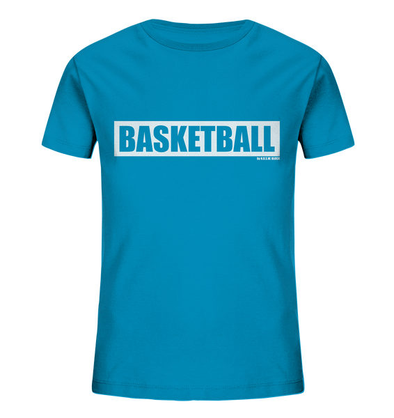 Teamsport Shirt "BASKETBALL" Kids UNISEX Organic T-Shirt azur