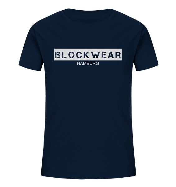 N.O.S.W. BLOCK Shirt "BLOCKWEAR HAMBURG" Kids UNISEX Organic T-Shirt navy