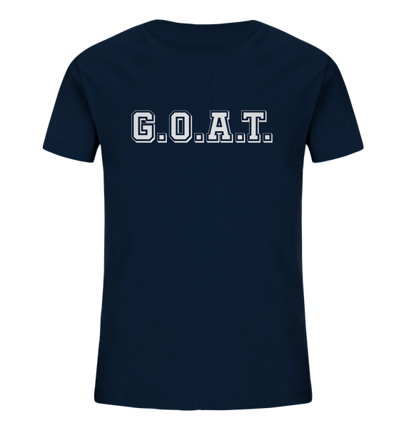 N.O.S.W. BLOCK Kids T-Shirt „G.O.A.T.“ – french navy