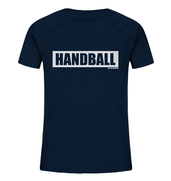 N.O.S.W. BLOCK Teamsport Shirt "HANDBALL" Kids Organic T-Shirt navy