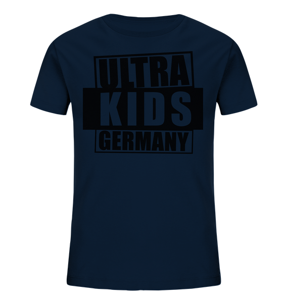 N.O.S.W. BLOCK Fanblock Shirt "ULTRA KIDS GERMANY" Kids UNISEX Organic T-Shirt navy