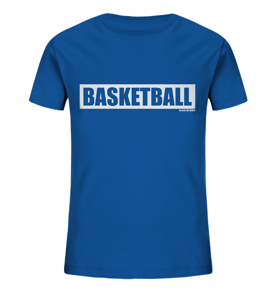 Teamsport Shirt "BASKETBALL" Kids UNISEX Organic T-Shirt blau