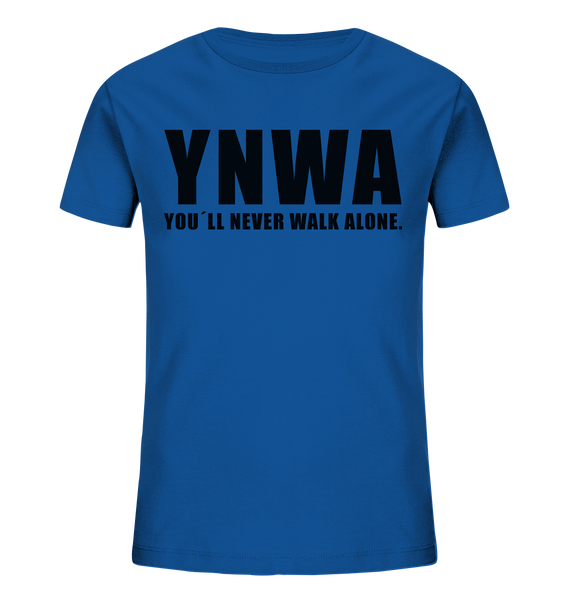 N.O.S.W. BLOCK Fanblock Shirts "YNWA" Kids UNISEX Organic T-Shirt blau