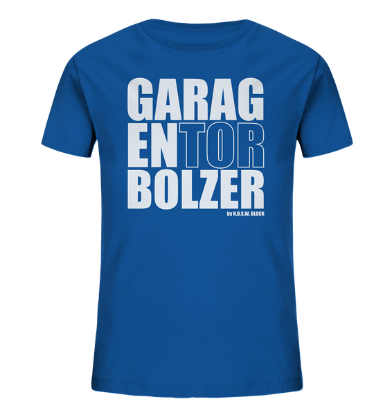 Teamsport Shirt "GARAGENTOR BOLZER" Kids Organic UNISEX T-Shirt blau