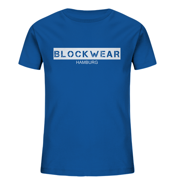 N.O.S.W. BLOCK Shirt "BLOCKWEAR HAMBURG" Kids UNISEX Organic T-Shirt blau