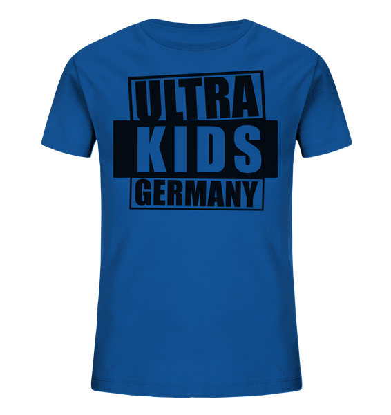N.O.S.W. BLOCK Fanblock Shirt "ULTRA KIDS GERMANY" Kids UNISEX Organic T-Shirt blau