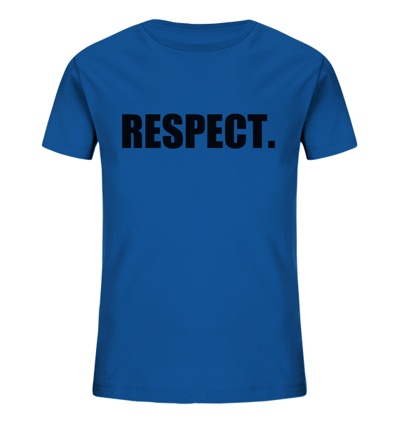 N.O.S.W. BLOCK Fanblock Shirt "RESPECT." Kids UNISEX Organic T-Shirt blau
