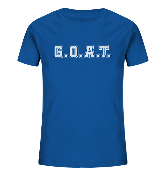 N.O.S.W. BLOCK Kids T-Shirt „G.O.A.T.“ – royal blue