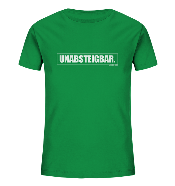 N.O.S.W. BLOCK Fanblock Shirt "UNABSTEIGBAR." Kids UNISEX Organic T-Shirt grün