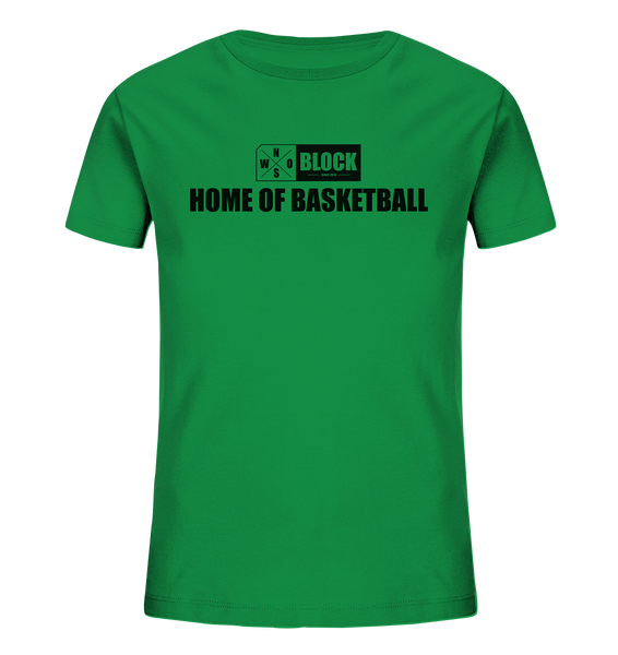 N.O.S.W. BLOCK Shirt "HOME OF BASKETBALL" Kids Organic UNISEX T-Shirt grün