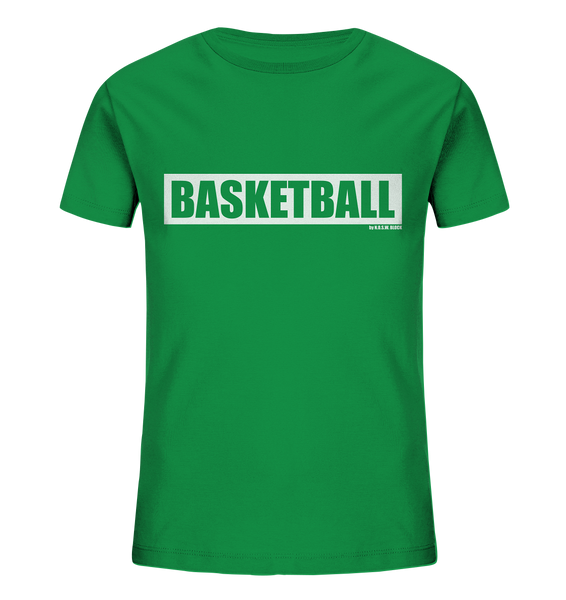 Teamsport Shirt "BASKETBALL" Kids UNISEX Organic T-Shirt grün