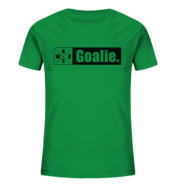 Teamsport Hoodie "Goalie." Kids UNISEX Organic T-Shirt grün