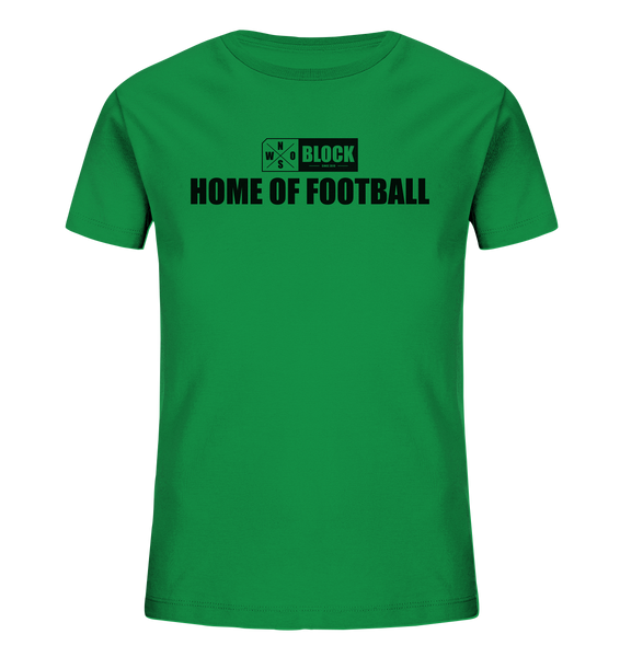 N.O.S.W. BLOCK Shirt "HOME OF FOOTBALL" Kids Organic UNISEX T-Shirt grün