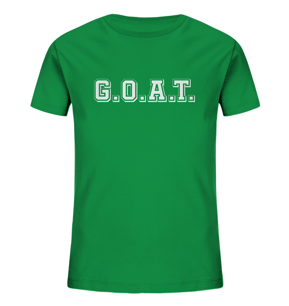 N.O.S.W. BLOCK Kids T-Shirt „G.O.A.T.“ – fresh green
