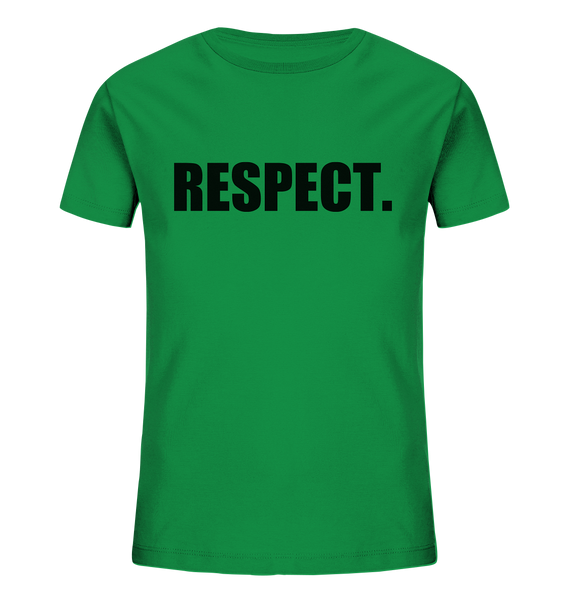 N.O.S.W. BLOCK Fanblock Shirt "RESPECT." Kids UNISEX Organic T-Shirt grün