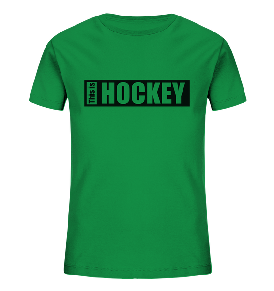 N.O.S.W. BLOCK Teamsport Shirt "THIS IS HOCKEY" Kids Organic T-Shirt grün