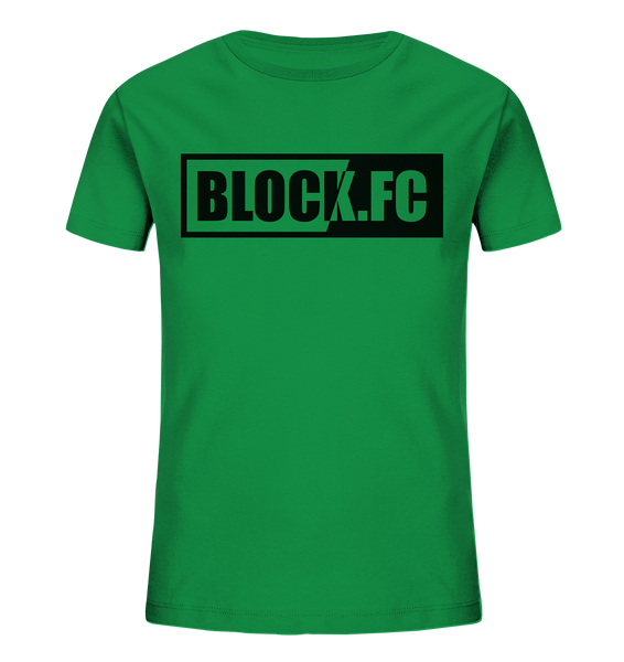 BLOCK.FC Logo Shirt Kids UNISEX Organic T-Shirt grün