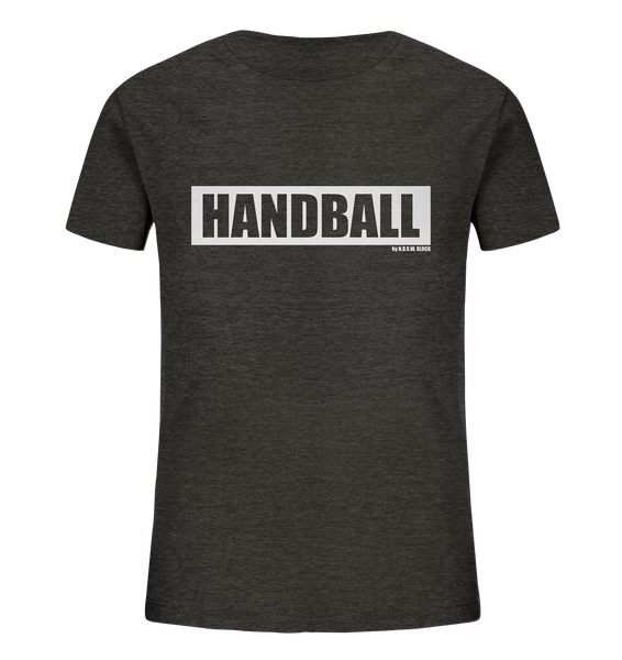 N.O.S.W. BLOCK Teamsport Shirt "HANDBALL" Kids Organic T-Shirt dark heather grau