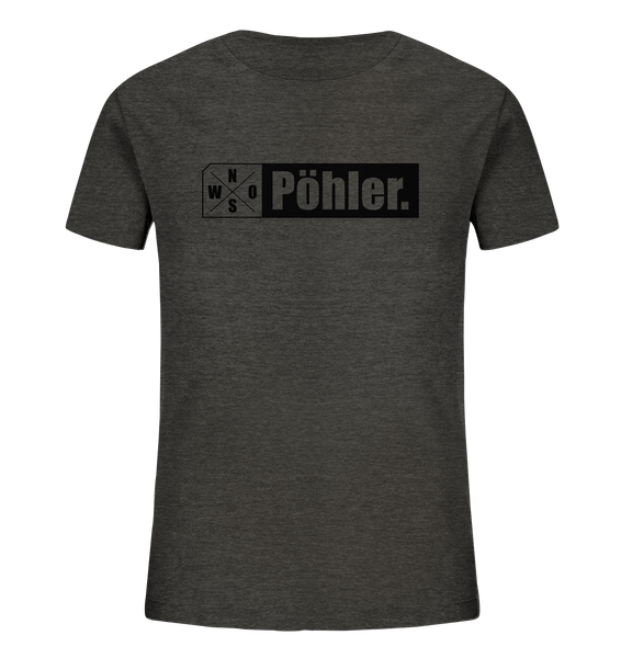 N.O.S.W. BLOCK Teamsport Shirt "Pöhler." Organic Kids UNISEX T-Shirt dark heather grau