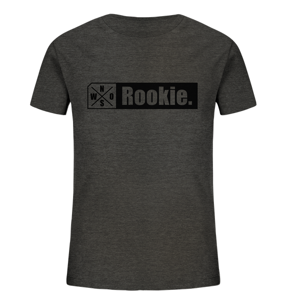 N.O.S.W. BLOCK Teamsport Shirt "Rookie." Organic Kids UNISEX T-Shirt dark heather grau