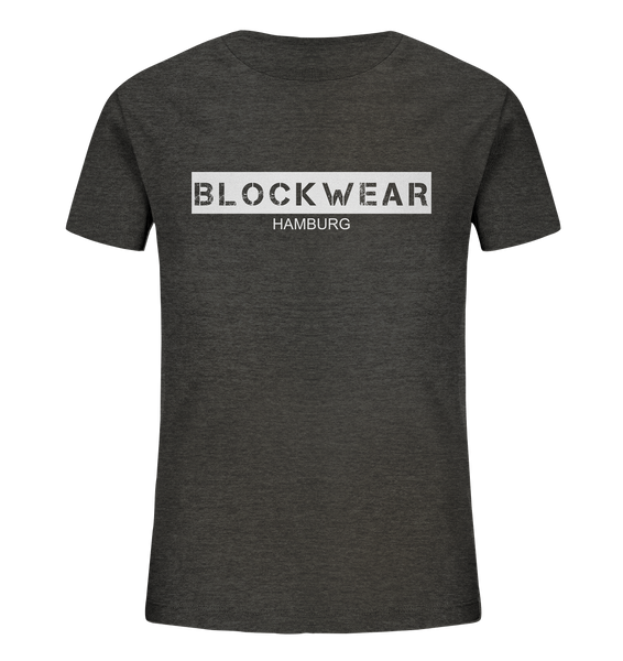 N.O.S.W. BLOCK Shirt "BLOCKWEAR HAMBURG" Kids UNISEX Organic T-Shirt dark heather grau