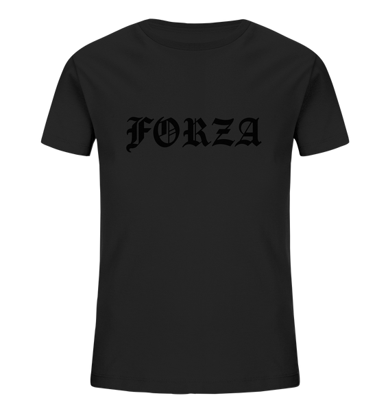 N.O.S.W. BLOCk Fanblock Shirt "FORZA" Kids UNISEX Organic T-Shirt schwarz