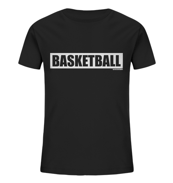 Teamsport Shirt "BASKETBALL" Kids UNISEX Organic T-Shirt schwarz