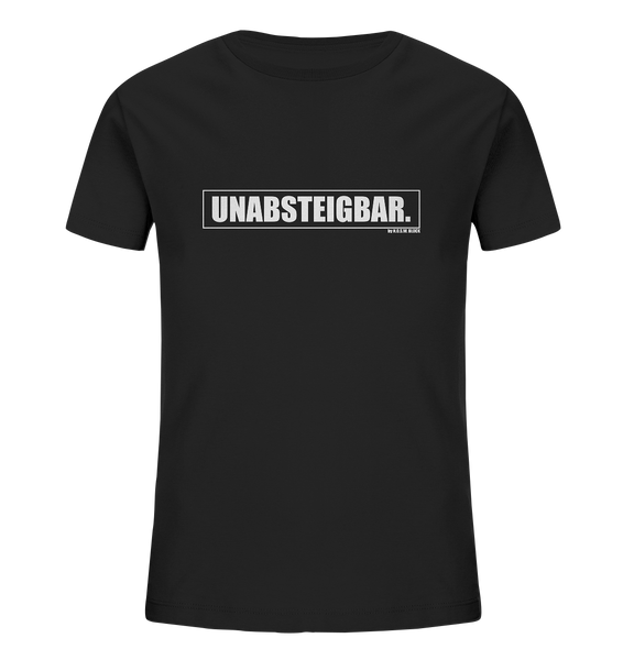 N.O.S.W. BLOCK Fanblock Shirt "UNABSTEIGBAR." Kids UNISEX Organic T-Shirt schwarz