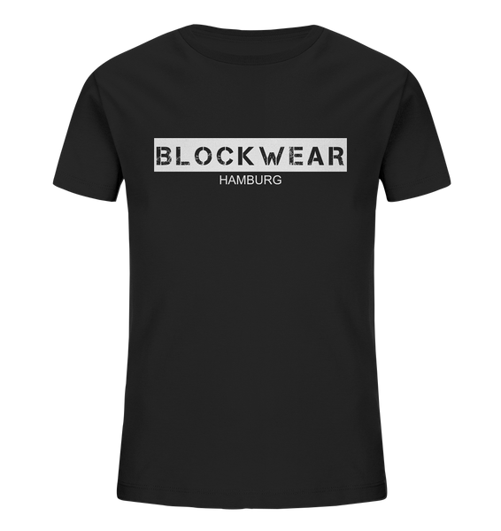 N.O.S.W. BLOCK Shirt "BLOCKWEAR HAMBURG" Kids UNISEX Organic T-Shirt schwarz