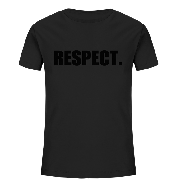 N.O.S.W. BLOCK Fanblock Shirt "RESPECT." Kids UNISEX Organic T-Shirt schwarz