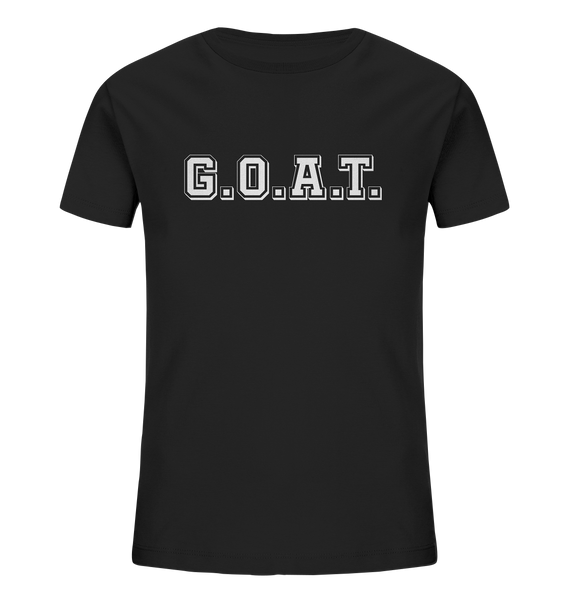 N.O.S.W. BLOCK Kids T-Shirt „G.O.A.T.“ – black