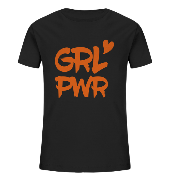 N.O.S.W. BLOCK Hoodie "GRL PWR" Girl Kids Organic T-Shirt schwarz