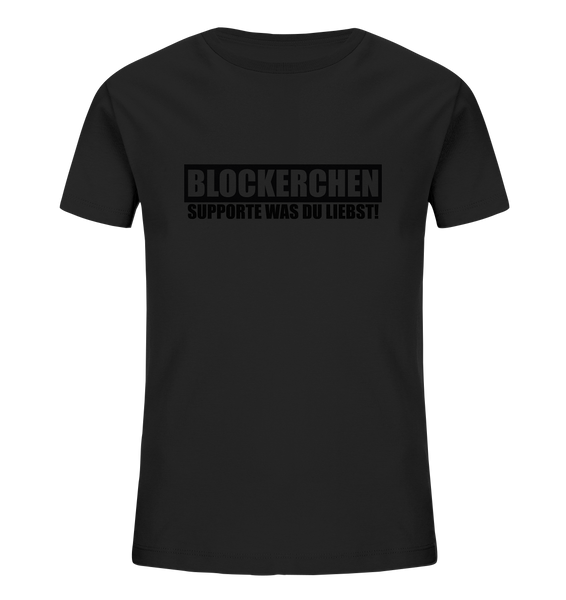 N.O.S.W. BLOCK Fanblock Shirt "BLOCKERCHEN" Kids Organic T-Shirt schwarz
