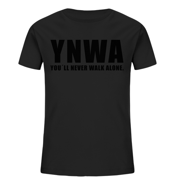 N.O.S.W. BLOCK Fanblock Shirts "YNWA" Kids UNISEX Organic T-Shirt schwarz