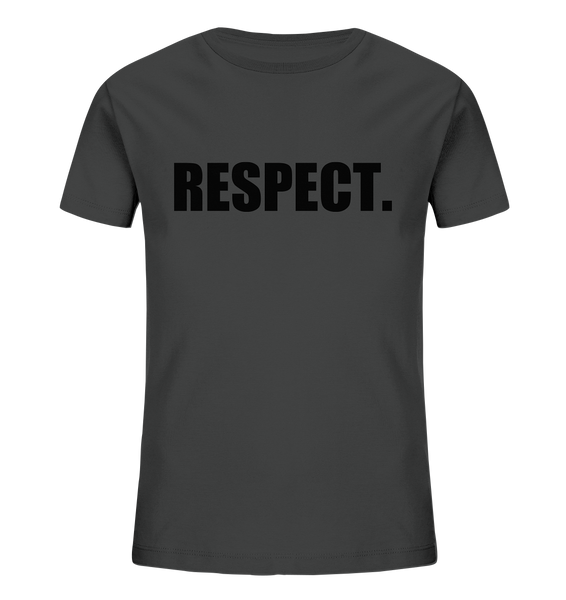 N.O.S.W. BLOCK Fanblock Shirt "RESPECT." Kids UNISEX Organic T-Shirt anthrazit
