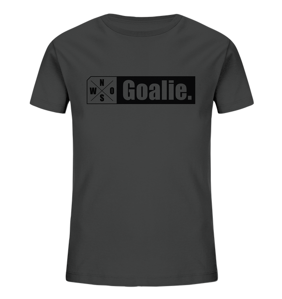 Teamsport Hoodie "Goalie." Kids UNISEX Organic T-Shirt anthrazit