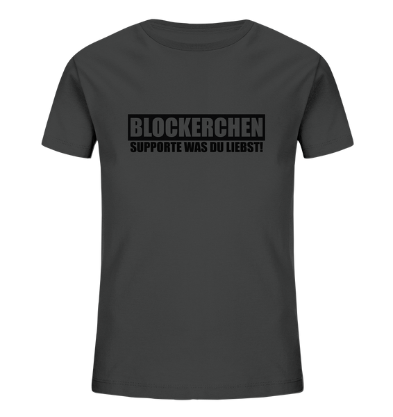 N.O.S.W. BLOCK Fanblock Shirt "BLOCKERCHEN" Kids Organic T-Shirt anthrazit