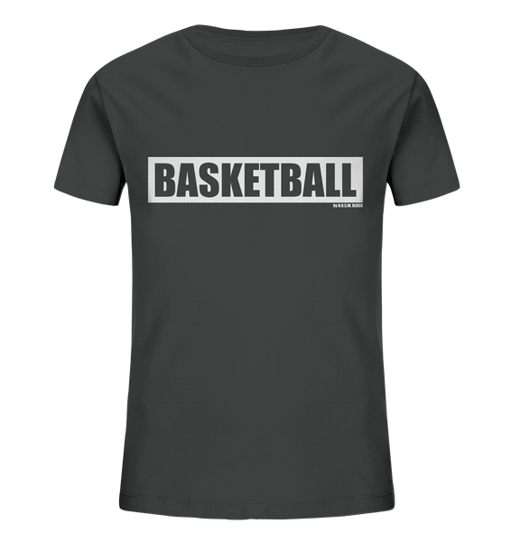 Teamsport Shirt "BASKETBALL" Kids UNISEX Organic T-Shirt anthrazit