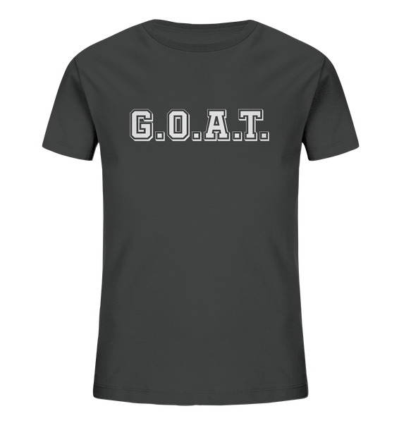 N.O.S.W. BLOCK Kids T-Shirt „G.O.A.T.“ – anthracite